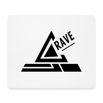 RAVE - Mousepad (Querformat) - Weiß - Vorne