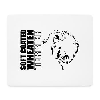 SOFT COATED WHEATEN TERRIER Profil Chiens Wilsigns - Tapis de souris (format paysage) - blanc - Devant
