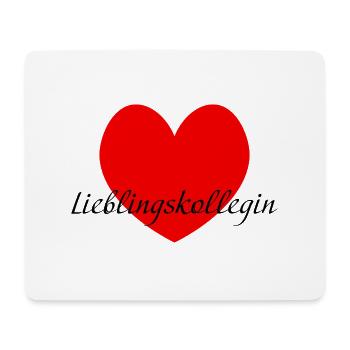 Lieblingskollegin Herz - Mousepad (Querformat) - Weiß - Vorne