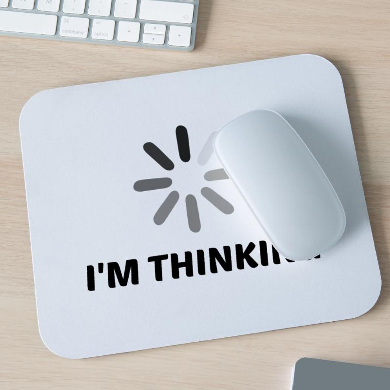 I'm Thinking Coder Software Developer Programmer N Mousepad (Querformat)