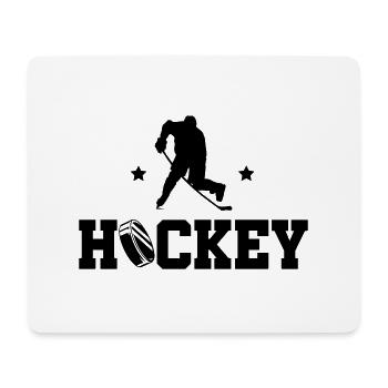Hockey - Tapis de souris (format paysage) - blanc - Devant