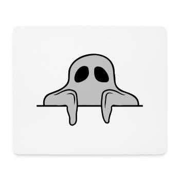 Ghost Behind Wall Comic - Mouse Pad (horizontal) - white - Front