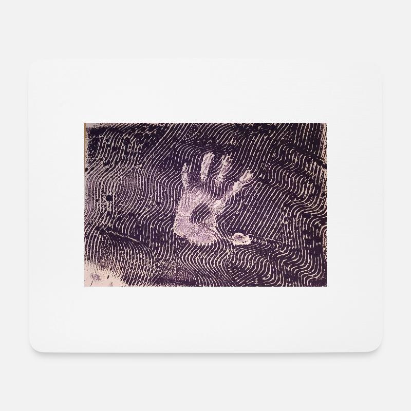 Stop - Mousepad (Querformat) - Weiß