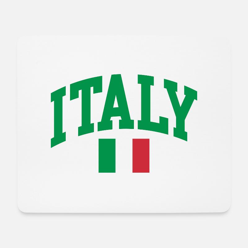Italien Flagge - Mousepad (Querformat) - Weiß