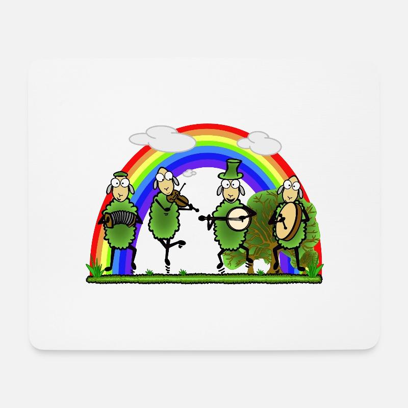 Folk Music Band - Mousepad (Querformat) - Weiß