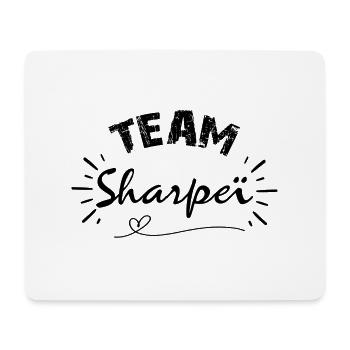Team Sharpei, idée cadeau pour amis des chiens - Tapis de souris (format paysage) - blanc - Devant