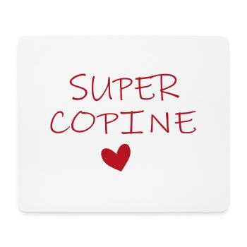 SUPER COPINE COEUR - Tapis de souris (format paysage) - blanc - Devant
