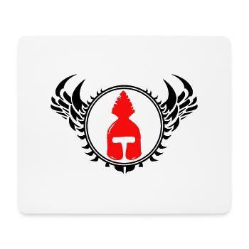 Sparta Helm - Mousepad (Querformat) - Weiß - Vorne