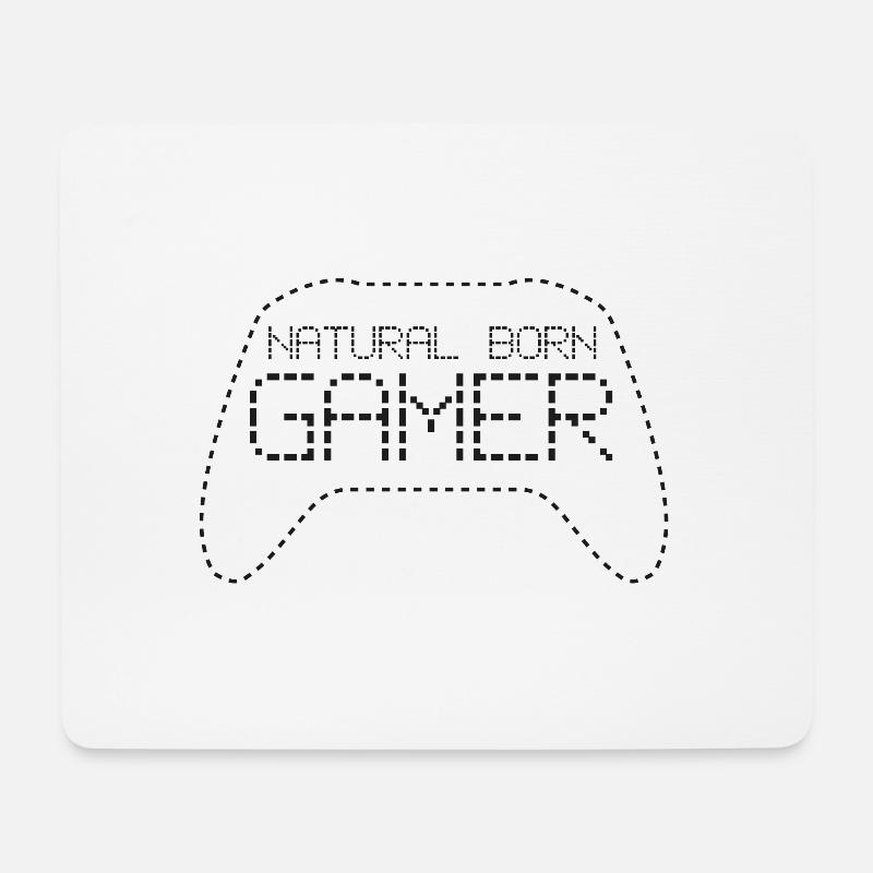 Natürliches Gamer-Design - Mousepad (Querformat) - Weiß