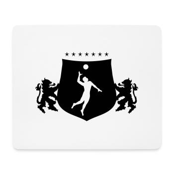 Handball crest - Mouse Pad (horizontal) - white - Front