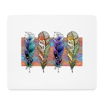 Stylo - Tapis de souris (format paysage) - blanc - Devant