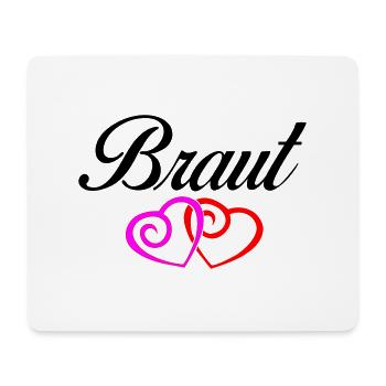 braut 1 - Mousepad (Querformat) - Weiß - Vorne
