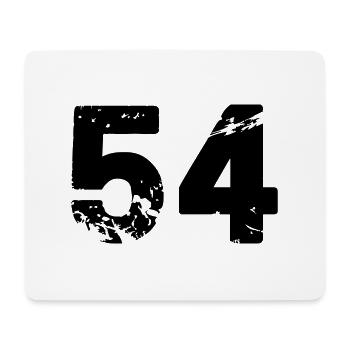 54 - Mousepad (Querformat) - Weiß - Vorne