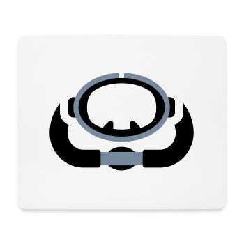 Scuba Diving Retro Logo - Mouse Pad (horizontal) - white - Front