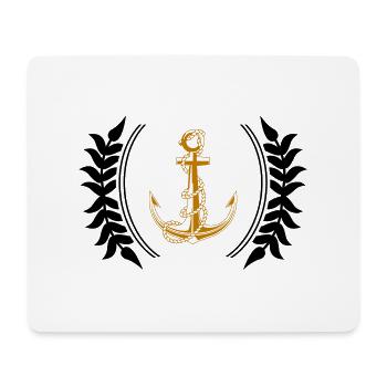 anker wappen - Mousepad (Querformat) - Weiß - Vorne