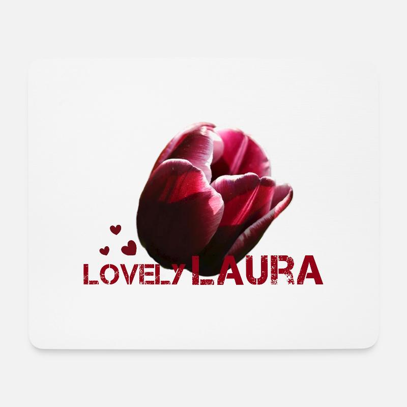 Laura - Mousepad (Querformat) - Weiß