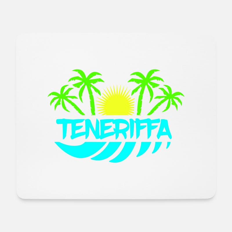 teneriffa - Mousepad (Querformat) - Weiß