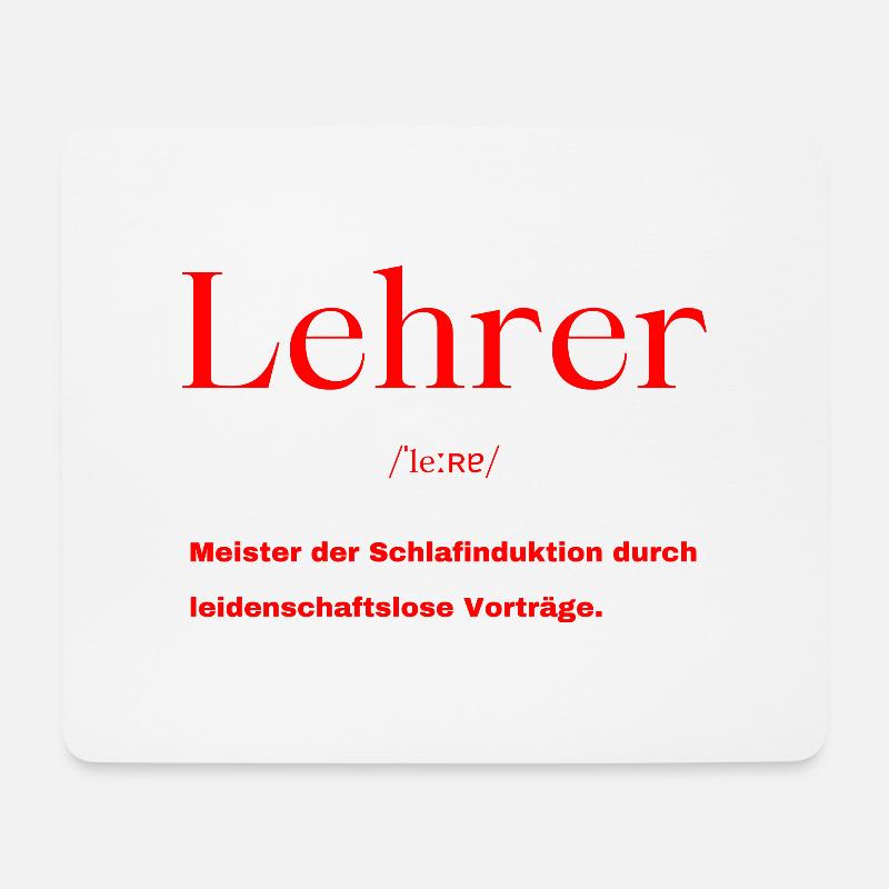Lehrer Definition - Mousepad (Querformat) - Weiß