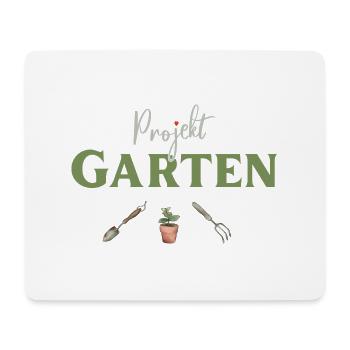 Projekt Garten Gärtnerin Gärtner - Mousepad (Querformat) - Weiß - Vorne