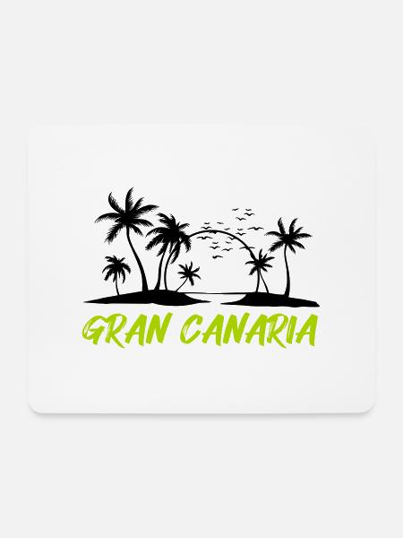 gran canaria - Mousepad (Querformat) - Weiß