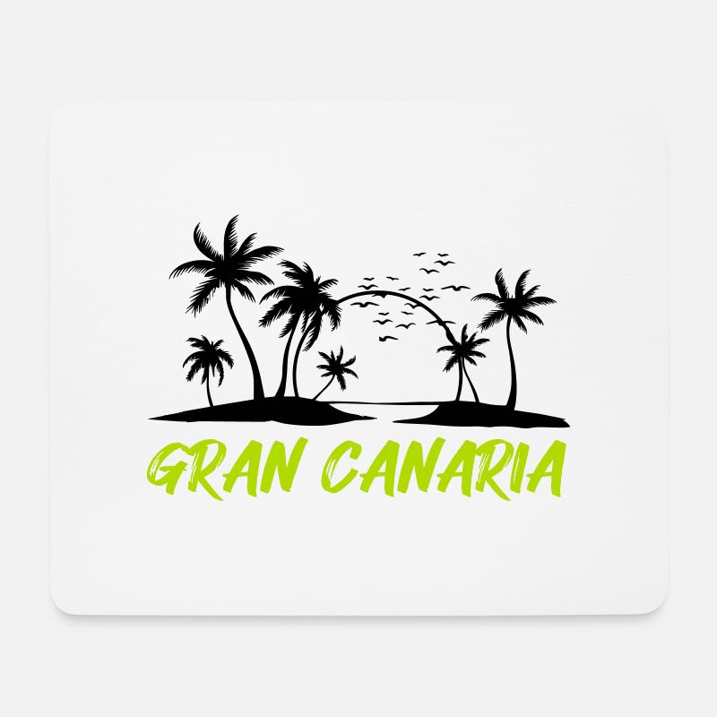 gran canaria - Mousepad (Querformat) - Weiß