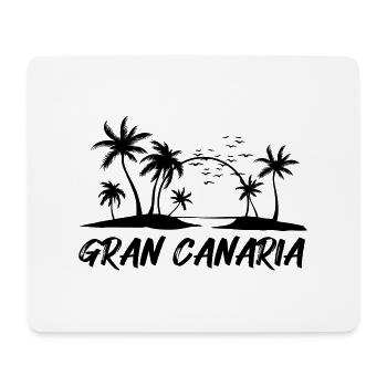 Grande Canarie - Tapis de souris (format paysage) - blanc - Devant