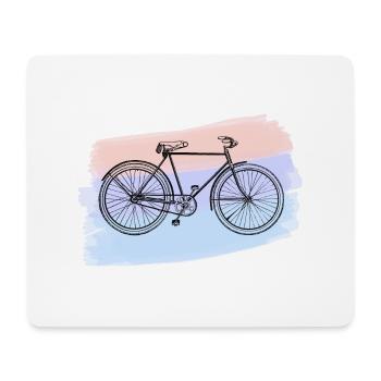 Bicyclette - Tapis de souris (format paysage) - blanc - Devant