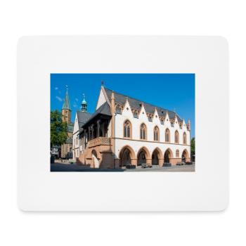 Le palais impérial de Goslar (Kaiserpfalz) Goslar - Tapis de souris (format paysage) - blanc - Devant