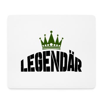 legendär - Mousepad (Querformat) - Weiß - Vorne
