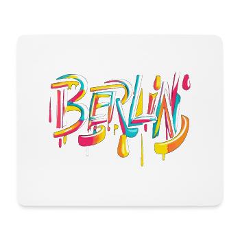 Berlin Graffiti - Mouse Pad (horizontal) - white - Front
