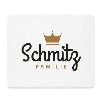 Schmitz-Familie - Mousepad (Querformat) - Weiß - Vorne