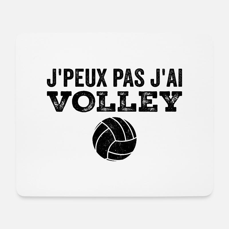 Je Peux Pas J'ai Volley-ball - Tapis de souris (format paysage) - blanc