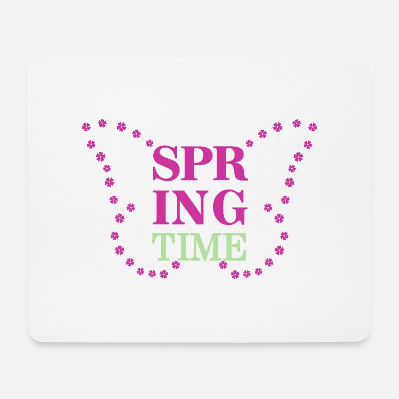 Spring Time - Spring is here! - Mouse Pad (horizontal) - white