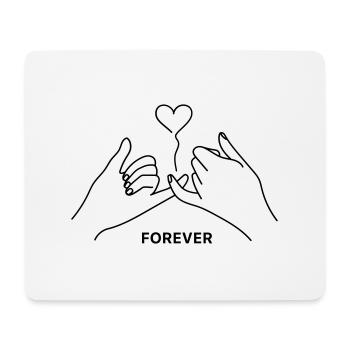 forever herz - Mousepad (Querformat) - Weiß - Vorne
