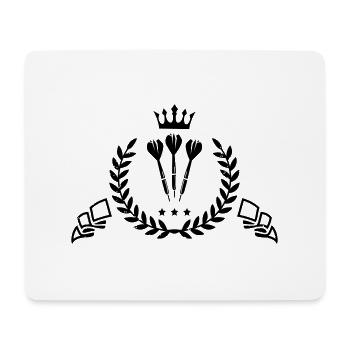darts wappen - Mousepad (Querformat) - Weiß - Vorne