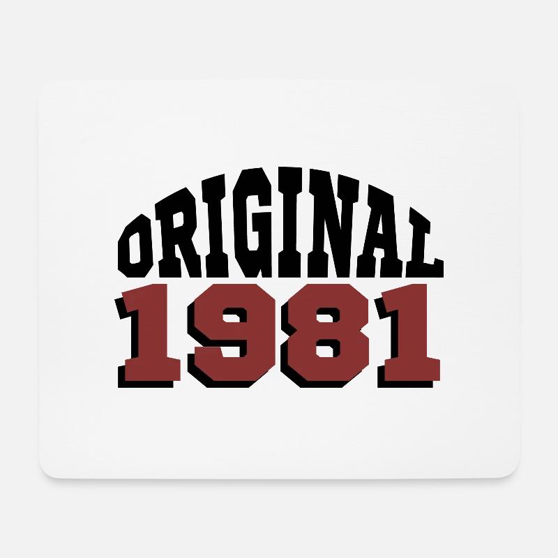 Original 1981 - Mousepad (Querformat) - Weiß