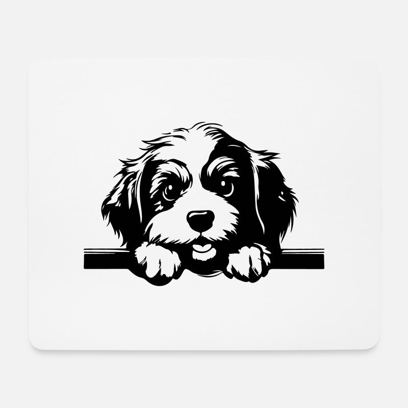 Havaneser - Mousepad (Querformat) - Weiß