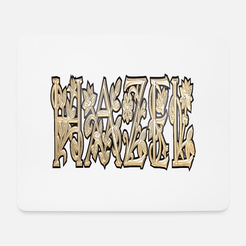 hazel - Mousepad (Querformat) - Weiß