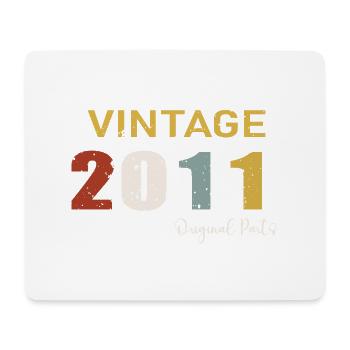 Original parts 2011 - 13th Birthday Gift - Mouse Pad (horizontal) - white - Front