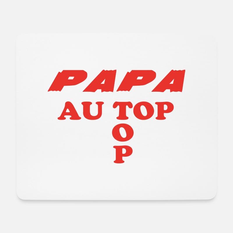 DAD at the top - Mouse Pad (horizontal) - white
