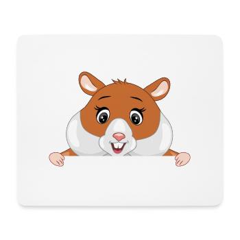 Bon hamster qui regarde - Tapis de souris (format paysage) - blanc - Devant