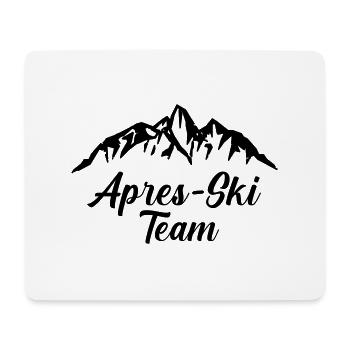apres ski team mountains - Mousepad (Querformat) - Weiß - Vorne