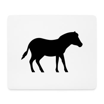 pferd pony - Mousepad (Querformat) - Weiß - Vorne