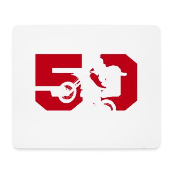 Moto 50 Biker - Mousepad (Querformat) - Weiß - Vorne