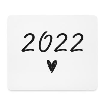 Herzgeburtstag 2022 - Mousepad (Querformat) - Weiß - Vorne
