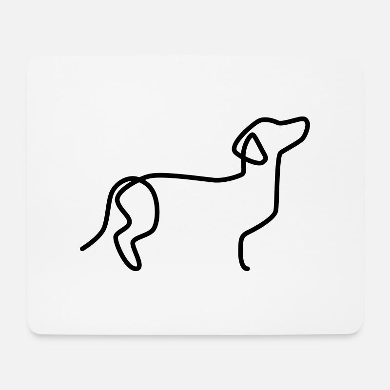 Dachshund - Mouse Pad (horizontal) - white
