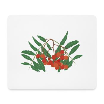 Baies de sorbier - Tapis de souris (format paysage) - blanc - Devant
