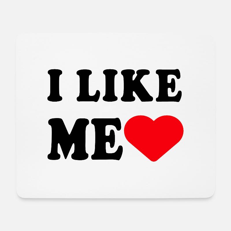 Ich mag mich Lustiges Sarkastisches Geschenk Für Arbeitsfreunde - Mousepad (Querformat) - Weiß