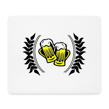 Icône de la bière - Tapis de souris (format paysage) - blanc - Devant