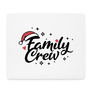 Équipage familial Noël - Tapis de souris (format paysage) - blanc - Devant